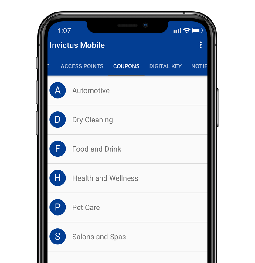 Invictus app - Access control system for Residents - Benefits for lifestyle